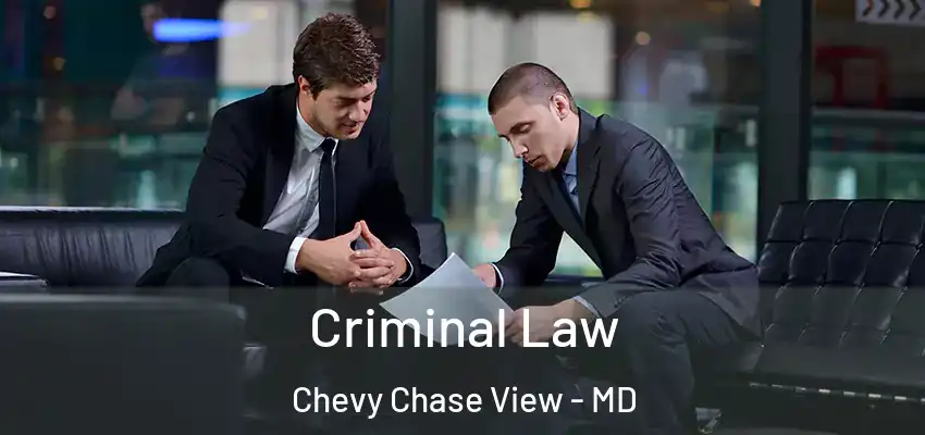 Criminal Law Chevy Chase View - MD