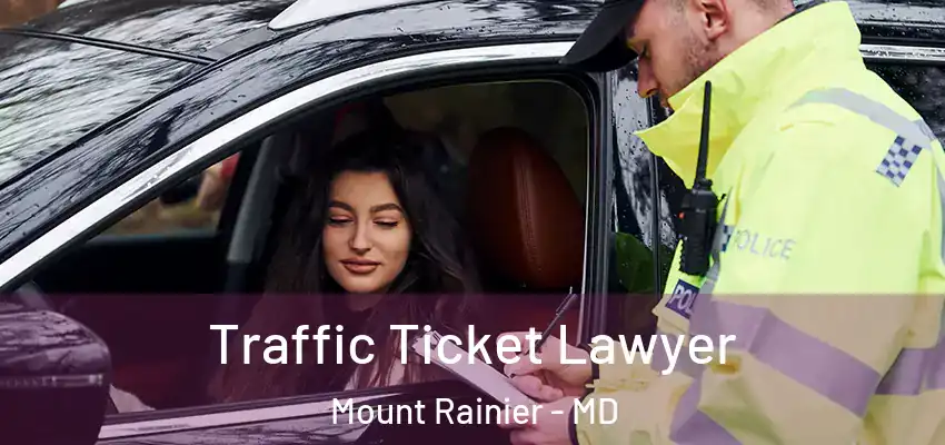 Traffic Ticket Lawyer Mount Rainier - MD